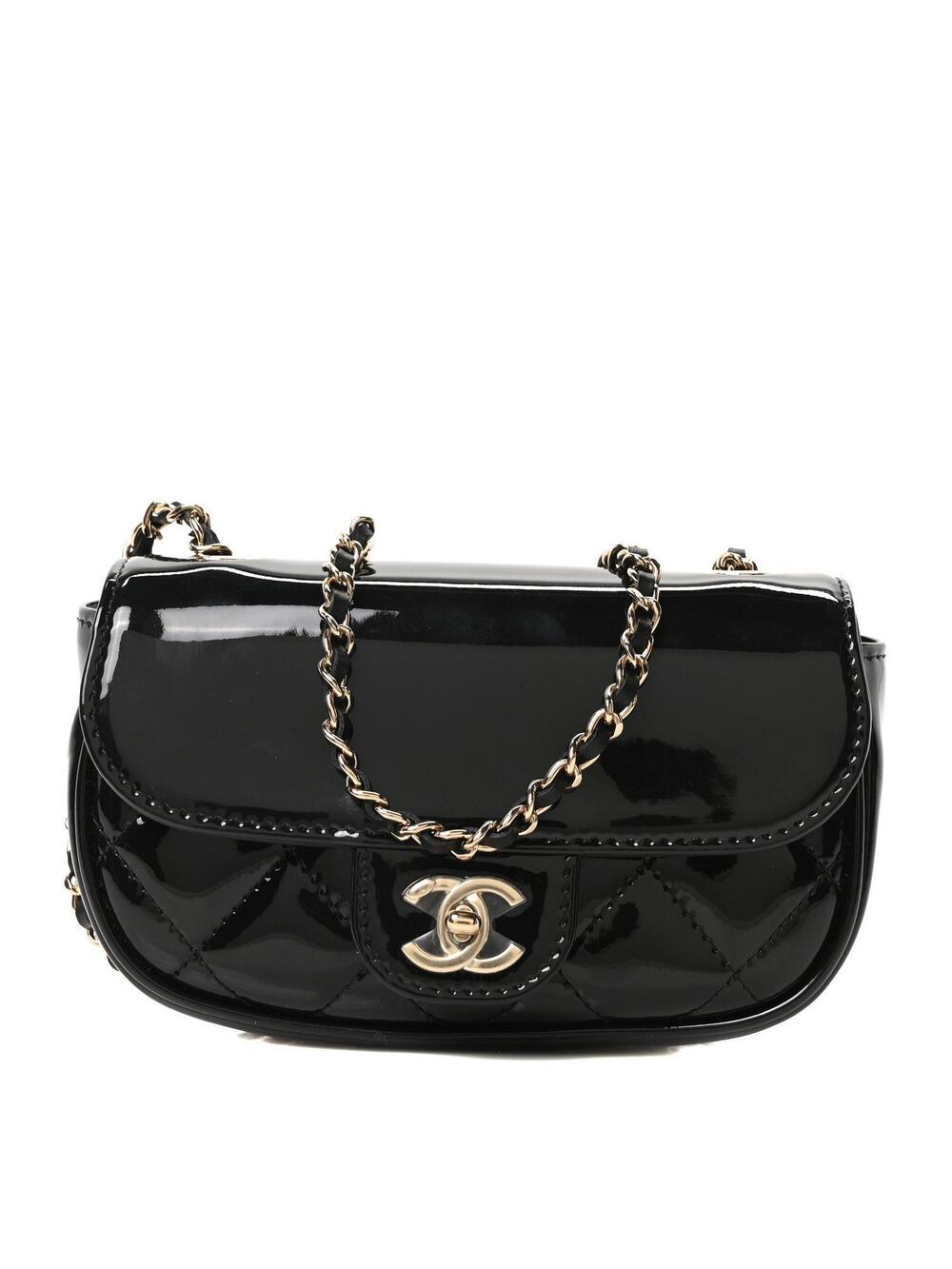 Chanel Patent Calfskin Quilted Mini #307270C28B
